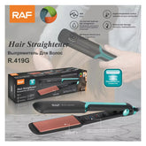 Raf R.419 Professional PTC Electric Aluminum Flat Iron Hair Straightener With LED Light
